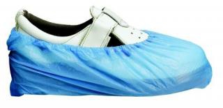Návleky na boty - PE jednorázové modré, 15x36cm - (100 ks)