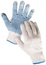Pletené rukavice Plover ECO  HS-04-011, PVC terčíky na dlani a prstech