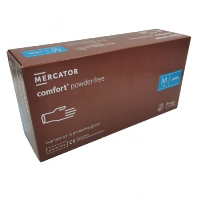 Jednorázové latexové vyšetřovací rukavice nepudrované- COMFORT-minimální odběr 10 bal. od velikosti