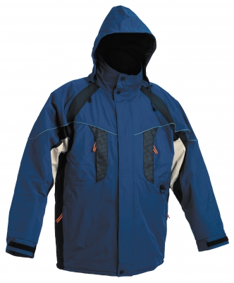 Zimní nepromokavá bunda NYALA modrá, s kapucí