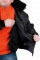 Zimní nepromokavá bunda PILOT černá, s odnímatelnou vložkou